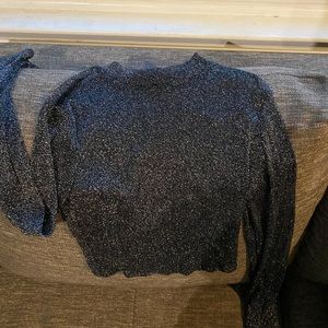 See through light Sparkley top